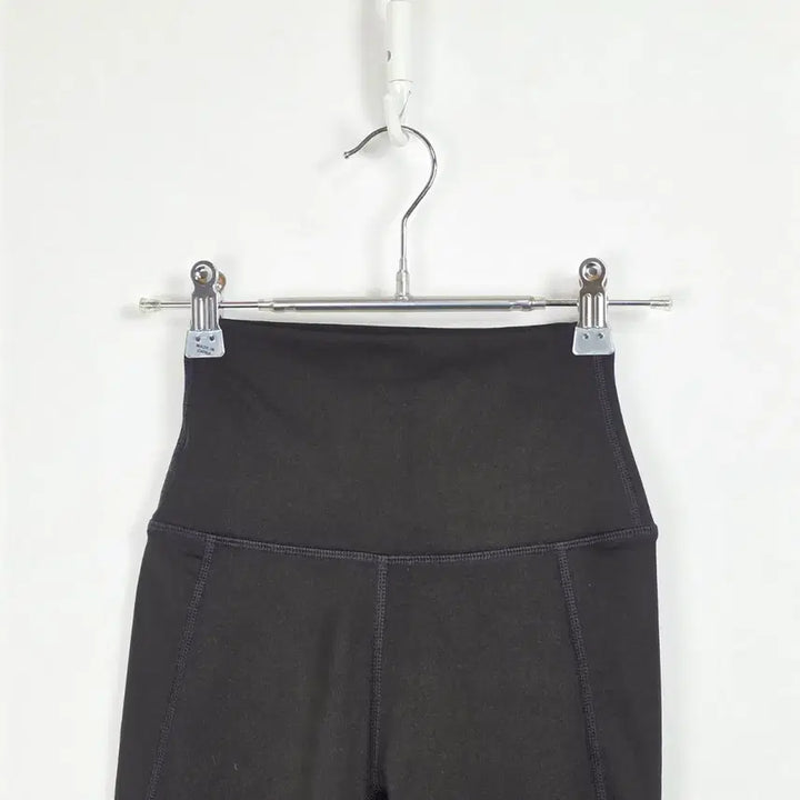 [BUNJANG] STL Black High-Waist 9-Part Leggings - Women&