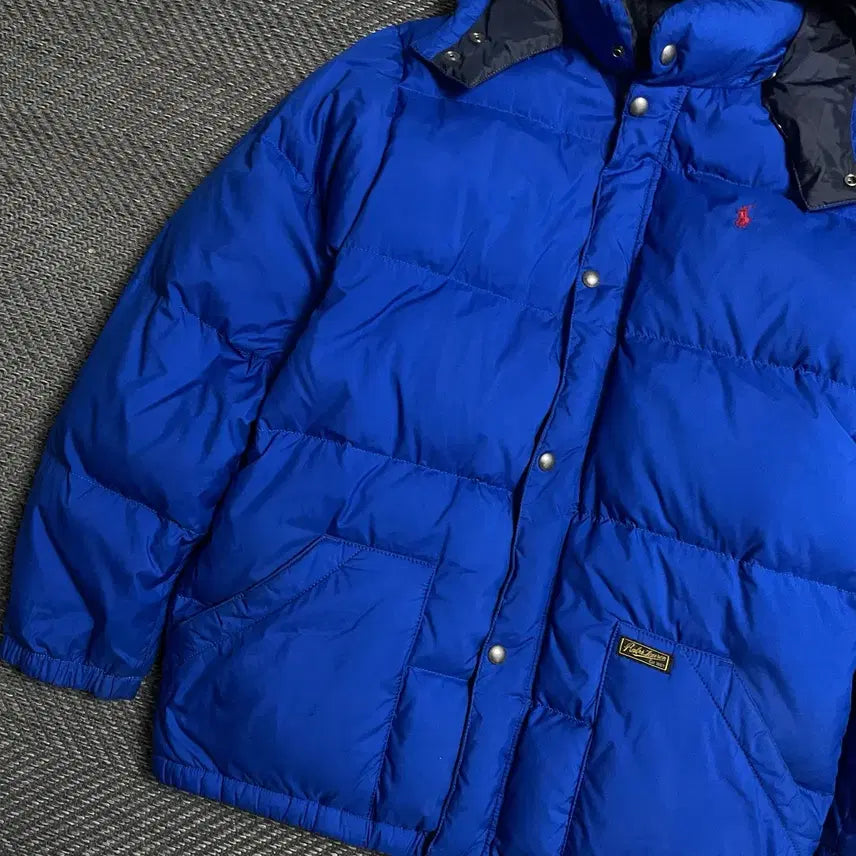 [BUNJANG] Polo Ralph Lauren Pony Goose Down Puffer Hooded Padding XL / 폴로 랄프로렌 포니 구스다운 푸퍼 후드 패딩 블루o 5581