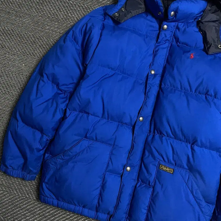 [BUNJANG] Polo Ralph Lauren Pony Goose Down Puffer Hooded Padding XL / 폴로 랄프로렌 포니 구스다운 푸퍼 후드 패딩 블루o 5581