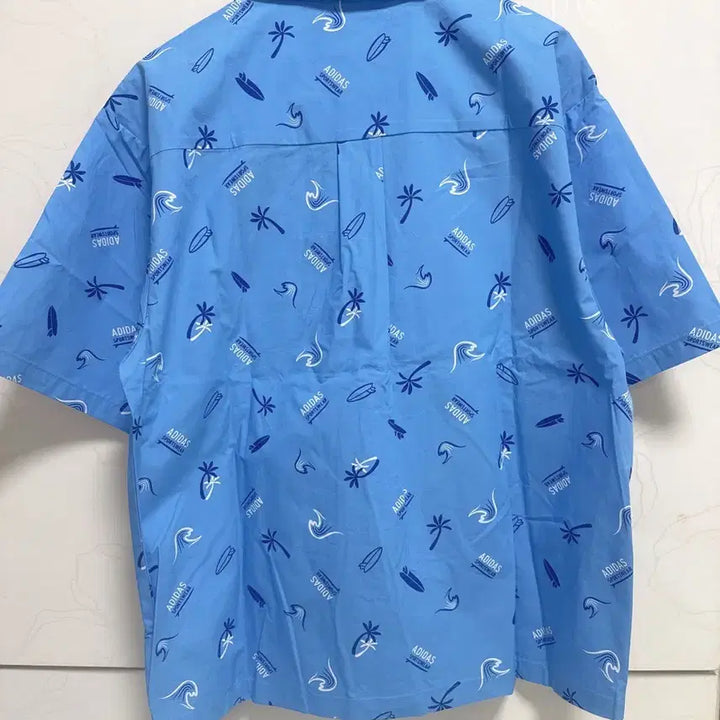 [BUNJANG] Adidas Summer Surfing Pattern Short Sleeve Shirt / 아디다스 여름 서핑 패턴 셔츠