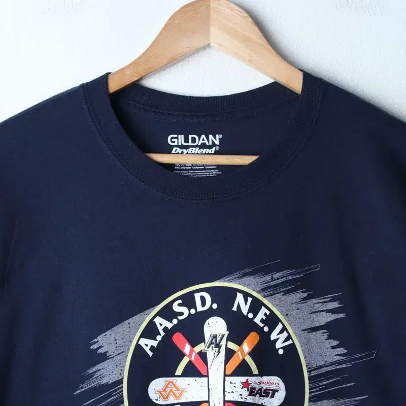 [BUNJANG] Gildan USA Big Size Ski Team T-Shirt (XL-2XL) / (XL-2XL) 길단 반팔 티셔츠 USA 빅사이즈 스키팀-75CA