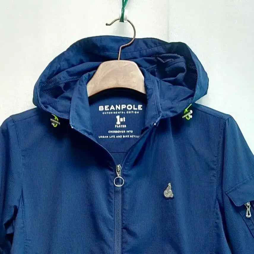 [BUNJANG] Beanpole Hooded Zip-Up Jacket Navy / 새제품급/빈폴 후드집업자켓95 여름자켓 바이크 춘하