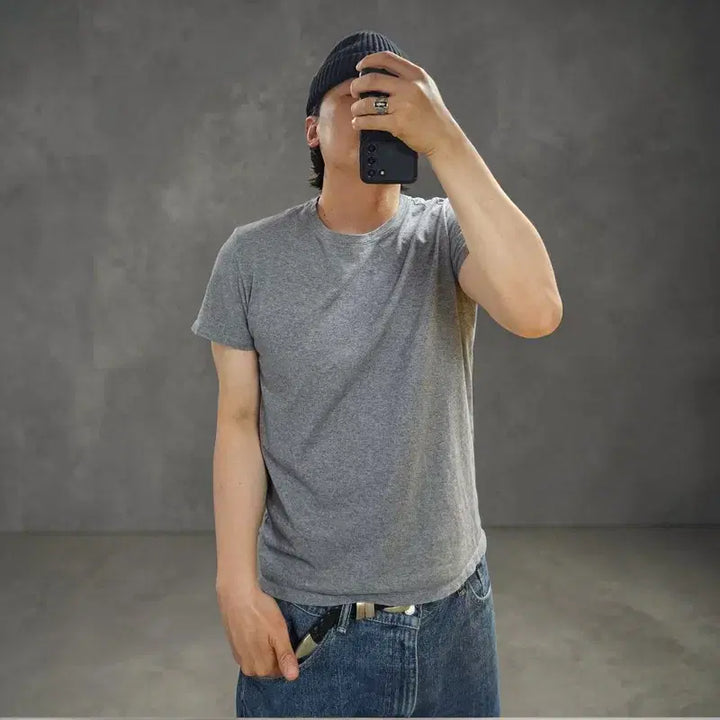 [BUNJANG] A.P.C. Rue Madame Paris M0391 Grey Minimalist T-Shirt / APC 아페쎄 반팔티 L M0391