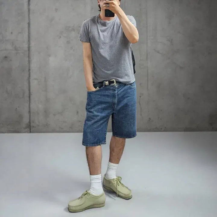 [BUNJANG] A.P.C. Rue Madame Paris M0391 Grey Minimalist T-Shirt / APC 아페쎄 반팔티 L M0391