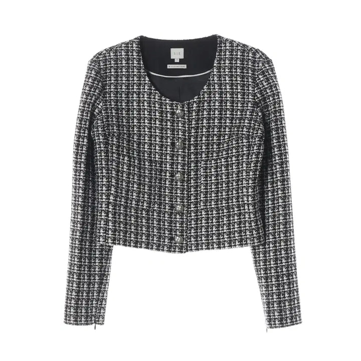 [BUNJANG] SIE 25SS Eve Round Tweed Jacket Black Mix / 시에 SIE 25SS 이브 라운드 트위드 재킷 블랙 믹스