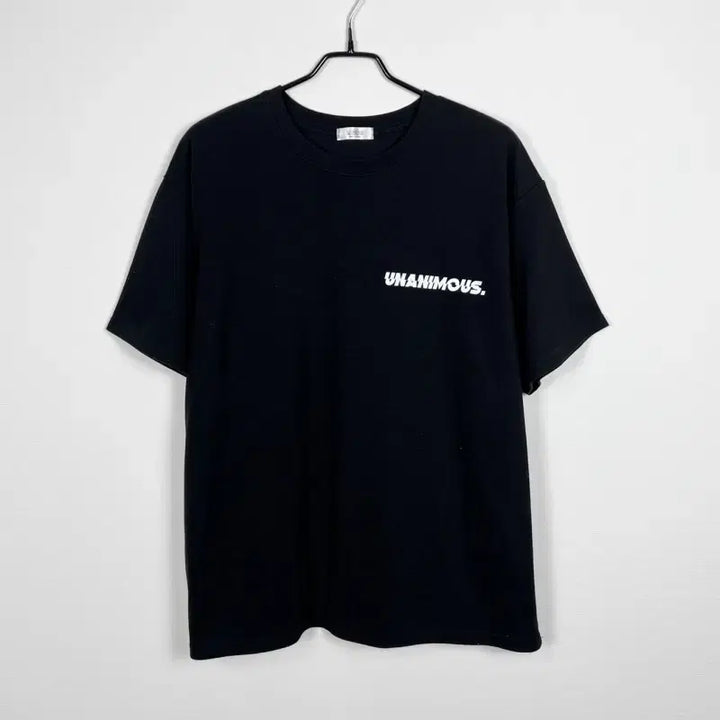[BUNJANG] Oversized Round Neck Short Sleeve T-Shirt Black / 오버핏 라운드 반팔 티 티셔츠 블랙 남L XL 2XL/라덴