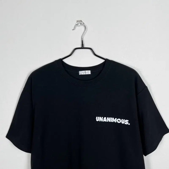 [BUNJANG] Oversized Round Neck Short Sleeve T-Shirt Black / 오버핏 라운드 반팔 티 티셔츠 블랙 남L XL 2XL/라덴