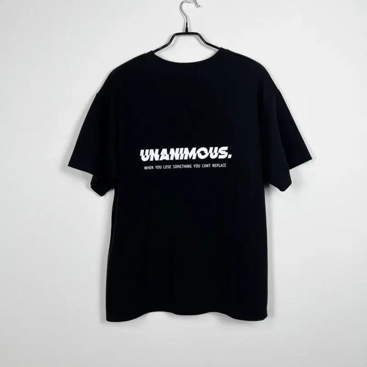 [BUNJANG] Oversized Round Neck Short Sleeve T-Shirt Black / 오버핏 라운드 반팔 티 티셔츠 블랙 남L XL 2XL/라덴