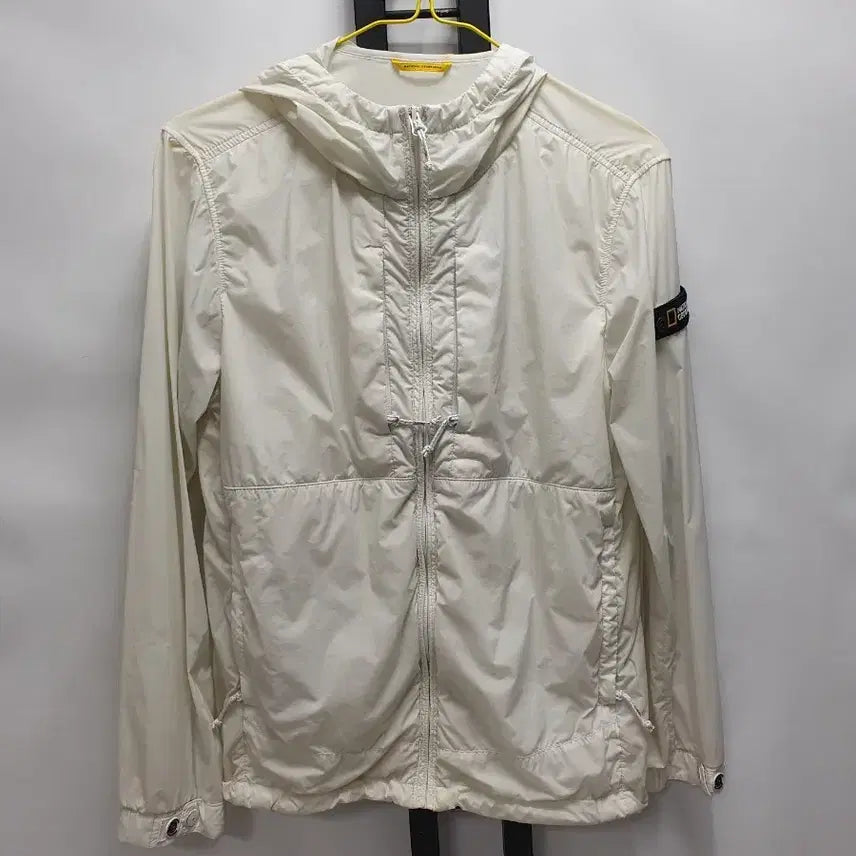 [BUNJANG] National Geographic Kids Windbreaker Jacket White Size 150 / 내셔널지오그래픽 키즈 바람막이 자켓 화이트 150