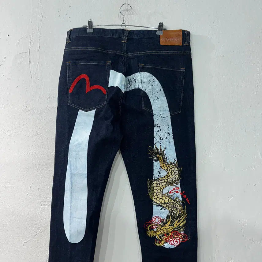 [BUNJANG] EVISU Daikon Denim Jeans 36 / EVISU 에비수 용자수 다이콘 데님 청바지 36