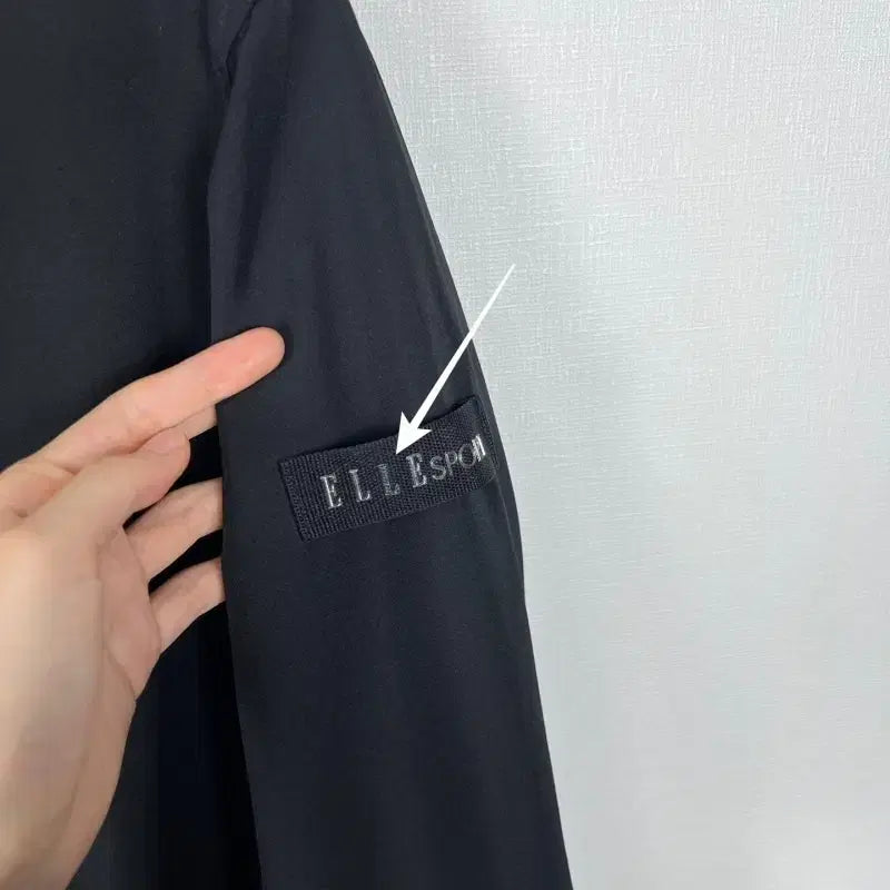 [BUNJANG] Elle Sports Black Windbreaker Jacket L / 엘르 스포츠/블랙 바람막이 자켓 점퍼 L 100/라덴