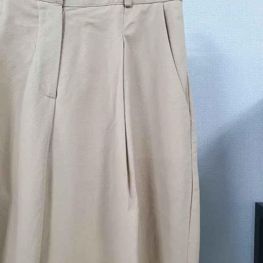 [BUNJANG] Ordinaire Beige Pleated Slacks Pants XS / ordinaire 베이지 플리츠 슬랙스 팬츠 xs