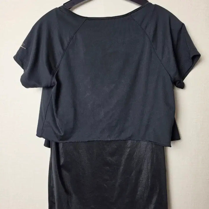 [BUNJANG] Nike Layered Short Sleeve T-Shirt - Black (S) / (S) 나이키 블랙 레이어드 여성반팔 티셔츠