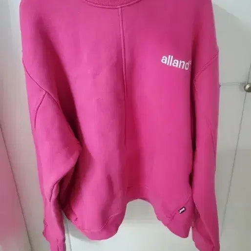 [BUNJANG] Alland Pink Sweatshirt Free Size / 59,000원대 alland 핑크 맨투맨 프리사이즈