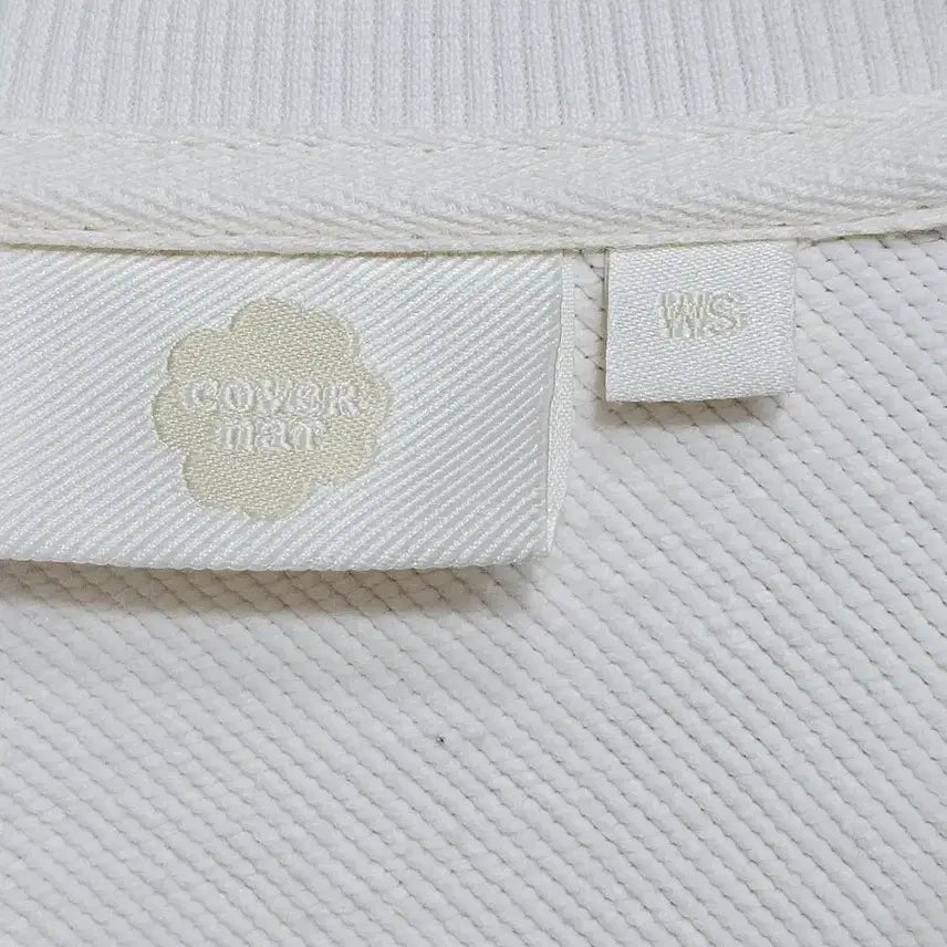 [BUNJANG] Covernat Ivory Half-Zip Sweatshirt S / 커버낫 아이보리 하프집업 맨투맨, 아이보리 S