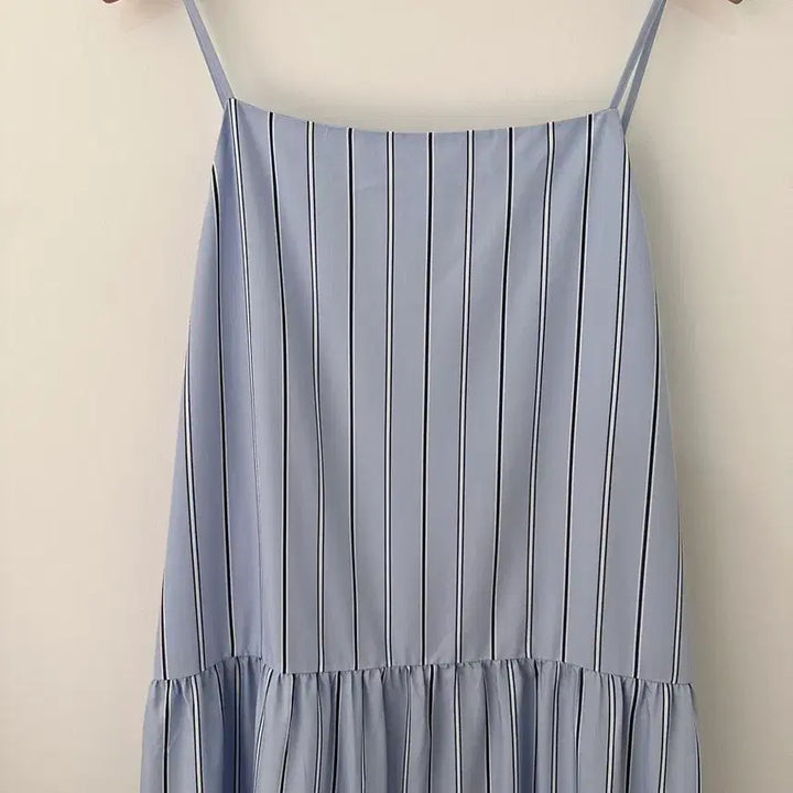 [BUNJANG] And Other Stories Striped Tiered String Long Dress Blue / 앤아더스토리즈 스트라이프 티어드 끈 롱원피스 블루