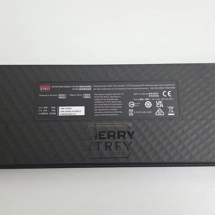 [BUNJANG] Cherry XTRFY K5 PRO TMR Magnetic Axis Keyboard Black / 체리 엑스트리파이 K5 PRO TMR 자석축 키보드 블랙