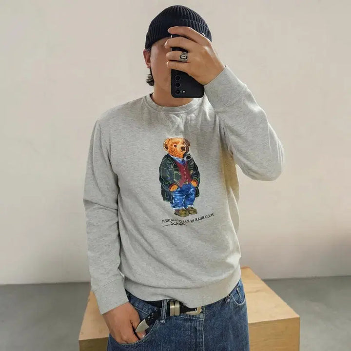 [BUNJANG] Polo Ralph Lauren Bear Sweatshirt Size L / 폴로 랄프로렌 베어 맨투맨 L M0404