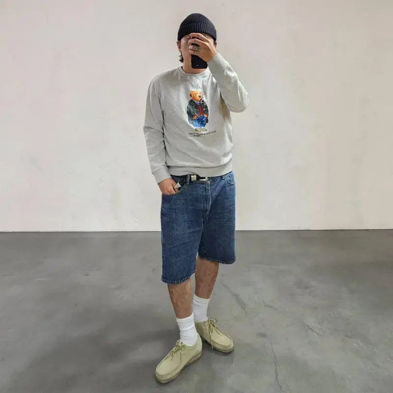 [BUNJANG] Polo Ralph Lauren Bear Sweatshirt Size L / 폴로 랄프로렌 베어 맨투맨 L M0404