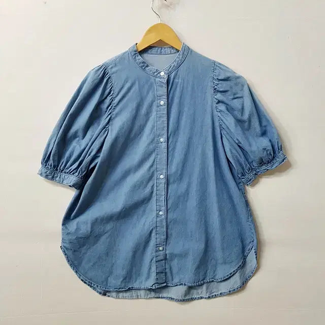 [BUNJANG] GU Slim Denim Shirt / GU 슬림 데님 셔츠