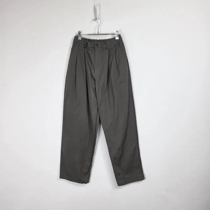 [BUNJANG] Plan B Charcoal Two-Tuck Pin-Tuck Wide Banding Pants Men&