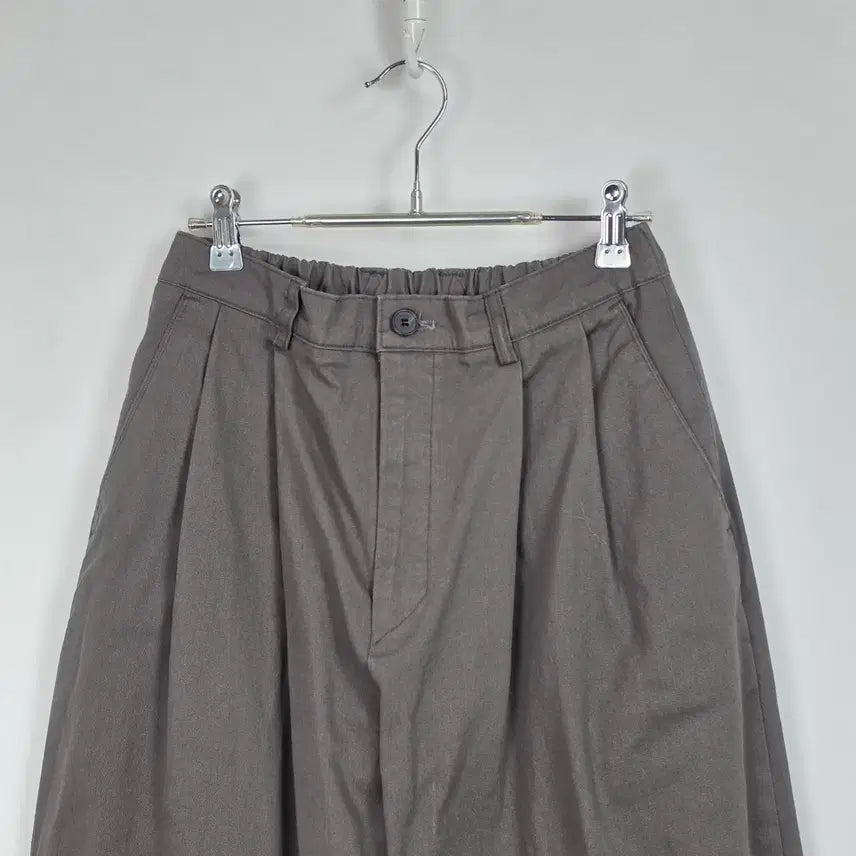 [BUNJANG] Plan B Charcoal Two-Tuck Pin-Tuck Wide Banding Pants Men&