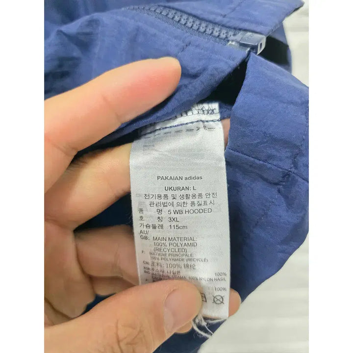 [BUNJANG] Adidas Navy Windbreaker Jacket 3XL / 3XL 아디다스 네이비 바람막이 D170