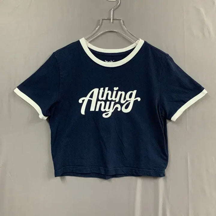 [BUNJANG] Brownbreath Printing Crop Ringer Short Sleeve T-Shirt / M 브라운브레스 프린팅 크롭 링거 반팔티