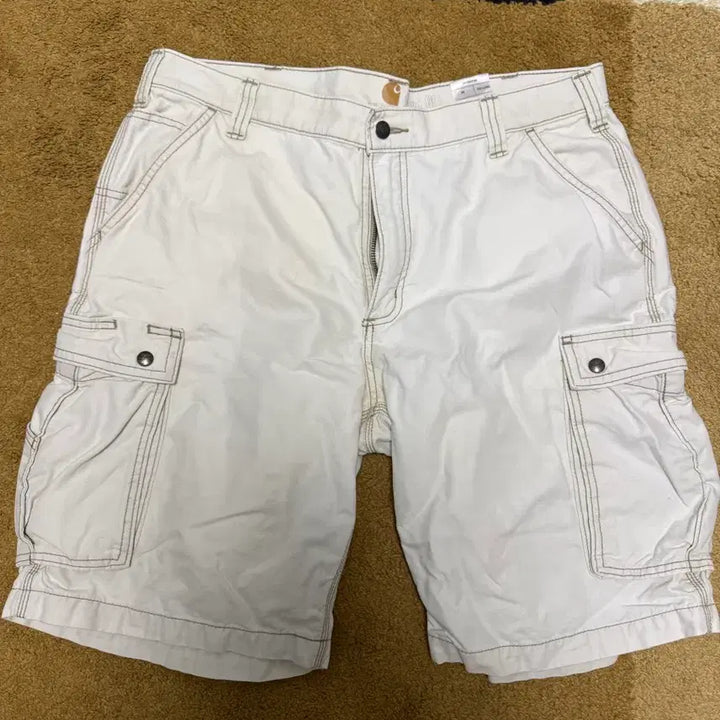 [BUNJANG] Carhartt White Relaxed Fit Shorts 38 / 칼하트 화이트 릴렉스핏 반바지 38
