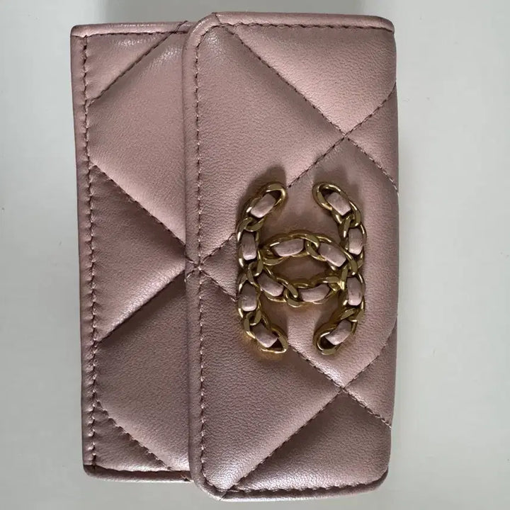[BUNJANG] Chanel 19 Wallet Pink GHW / 샤넬 19 지갑