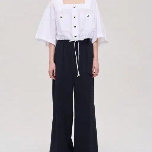 [BUNJANG] System Shirt Jacket Blouse / 시스템 셔츠형 자켓 블라우스 55,66