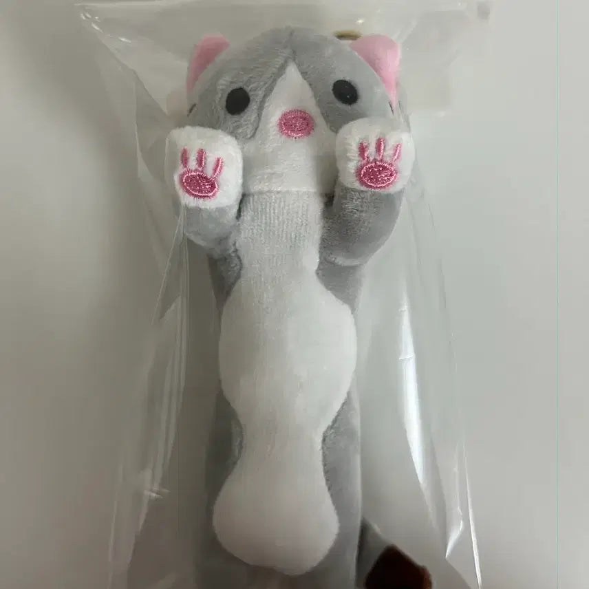 [BUNJANG] Gray Cat Plush Keychain / 고양이 인형키링