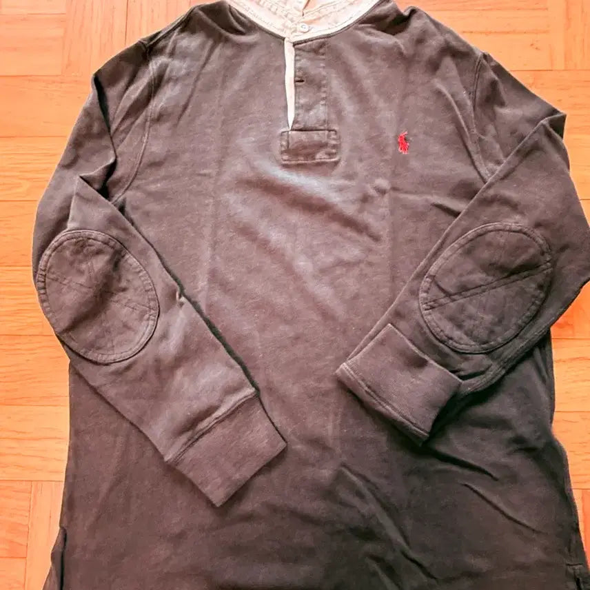 [BUNJANG] Polo Ralph Lauren Rugby Shirt Black L Custom Fit / 폴로 랄프로렌 럭비티 L 블랙