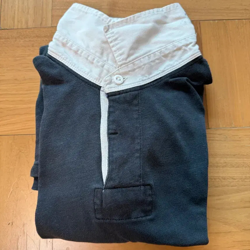 [BUNJANG] Polo Ralph Lauren Rugby Shirt Black L Custom Fit / 폴로 랄프로렌 럭비티 L 블랙
