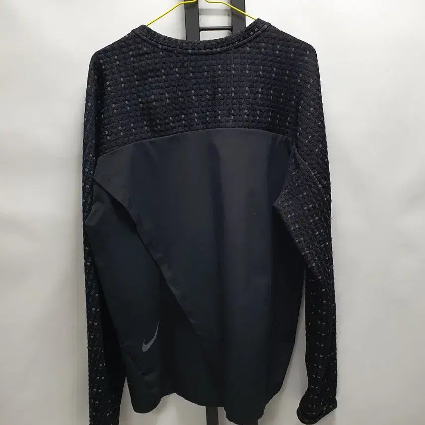 [BUNJANG] Nike Tech Pack Hybrid Woven Knit Long-Sleeve Top Black XXL / 나이키 테크팩 롱슬리브 하이브리드 우븐 니트 기모노 러닝탑 블랙 xxl