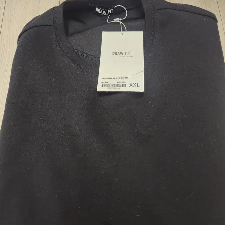 [BUNJANG] Drawfit Essential T-Shirt (Black, 2XL) / 드로우핏 에센셜 반팔티(새상품) 판매합니다.