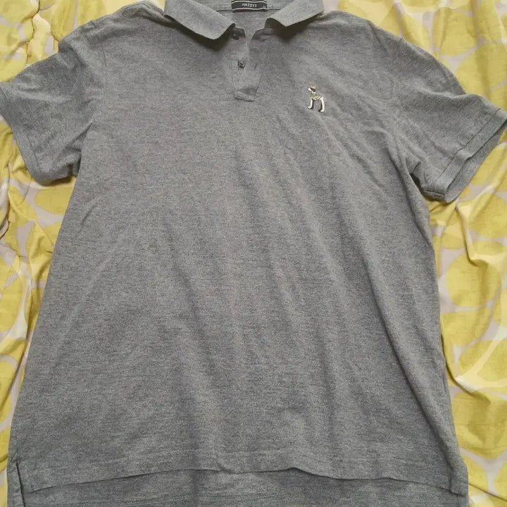 [BUNJANG] Hazzys Grey Short Sleeve Polo T-Shirt Size 115 / 헤지스 그레이 반팔 폴로티셔츠