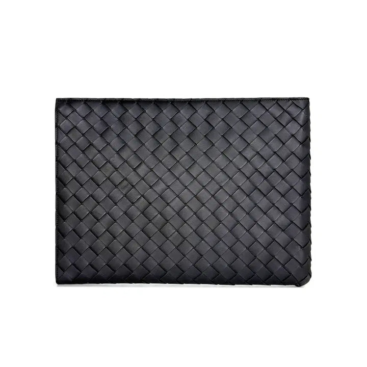 [BUNJANG] Bottega Veneta Intrecciato Flat Half Clutch Black / 보테가베네타 인트레치아토 플랫 하프 클러치 블랙 SL31Z9IM