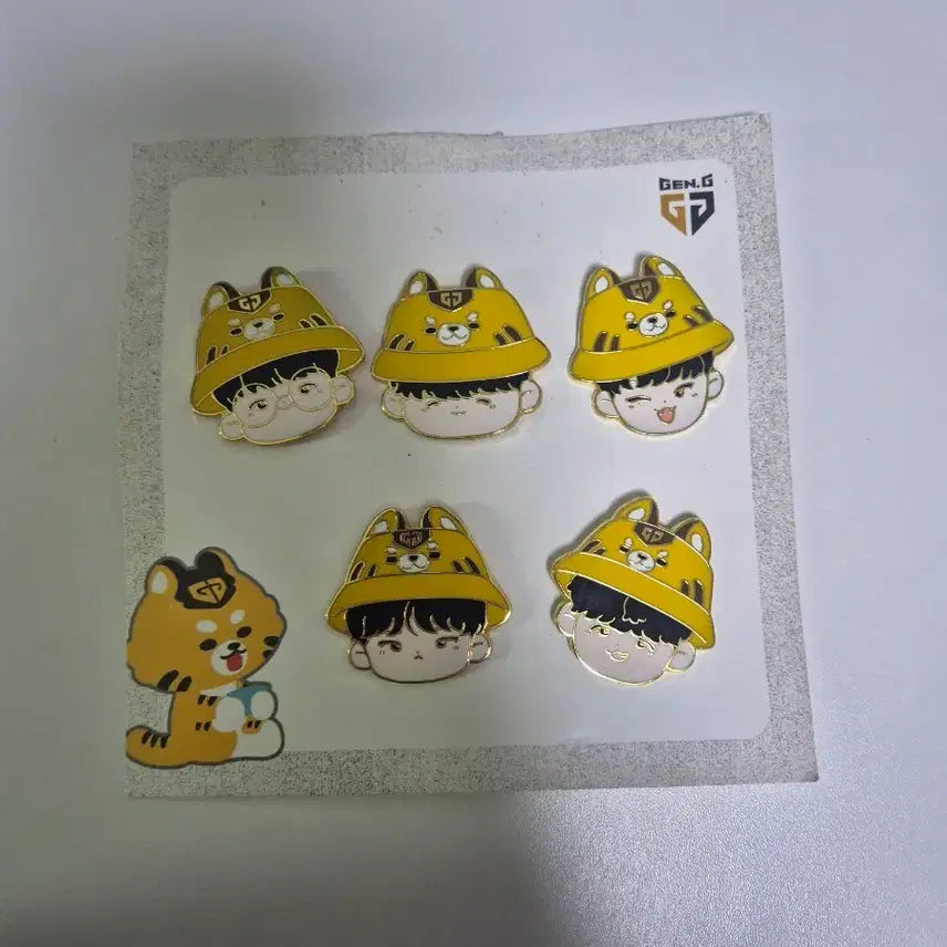[BUNJANG] Gen.G Genrangyi Badge Set (5 Types) / 젠지 젠랑이 뱃지 5종 일괄판매