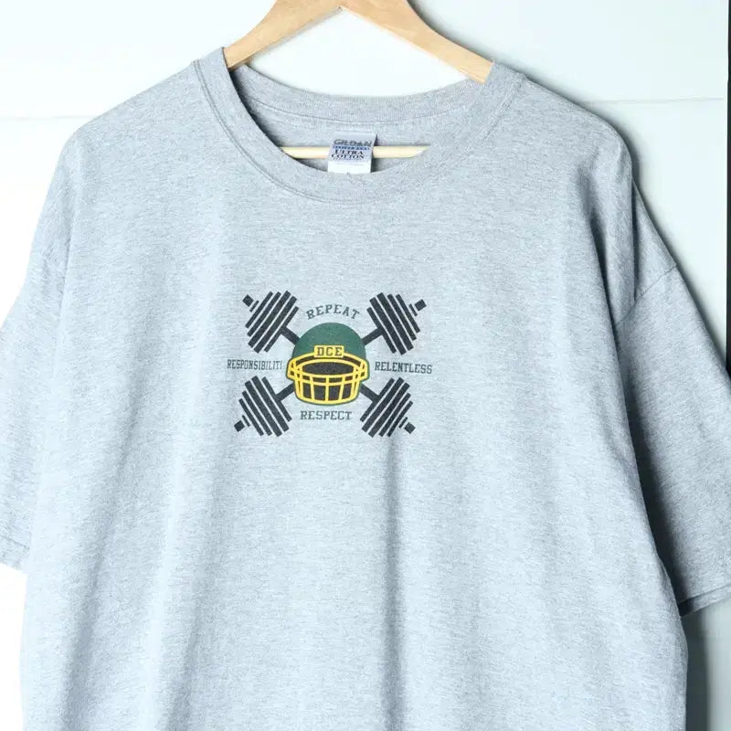 [BUNJANG] Gildan 00s USA Made Grey T-Shirt (XL-4XL) / (XL-4XL) 길단 반팔 티셔츠 00s 년대 USA 그레이-7562