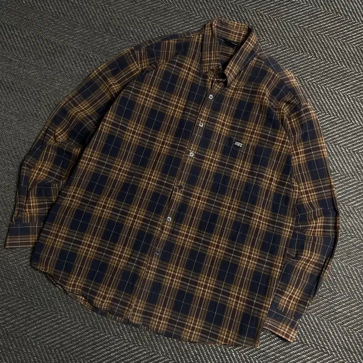 [BUNJANG] Vintage Minimal Boxy Fit Checkered Shirt XL / 빈티지 미니멀 박시핏 체크 셔츠 y 5582