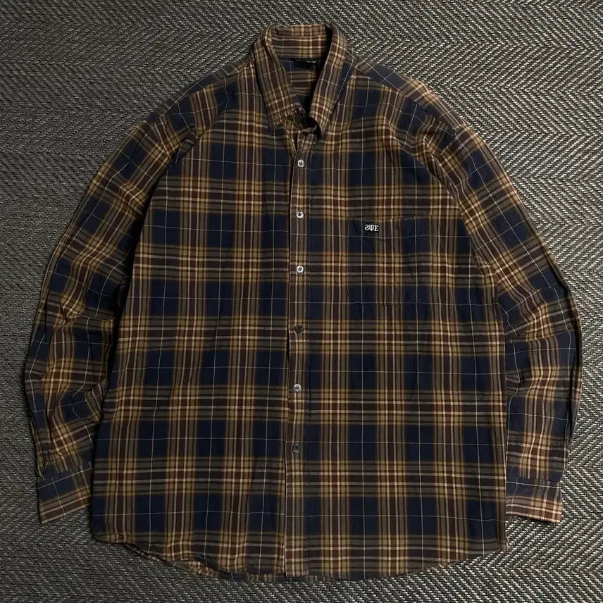 [BUNJANG] Vintage Minimal Boxy Fit Checkered Shirt XL / 빈티지 미니멀 박시핏 체크 셔츠 y 5582