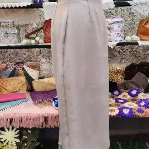 [BUNJANG] LOUERE High-Waisted Organza Long Skirt (Size 55) / LOUERE 하이웨이스트 롱스커트 (오간자 원단) (55)