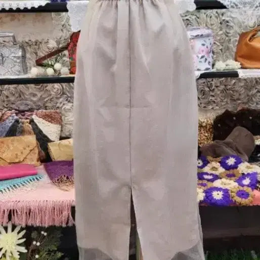 [BUNJANG] LOUERE High-Waisted Organza Long Skirt (Size 55) / LOUERE 하이웨이스트 롱스커트 (오간자 원단) (55)