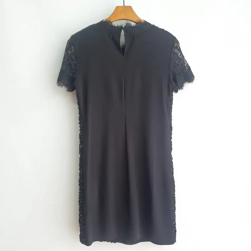 [BUNJANG] Zara Black Lace Short Sleeve Mini Dress S / 1767 ZARA 블랙 레이스 반팔 미니 원피스S
