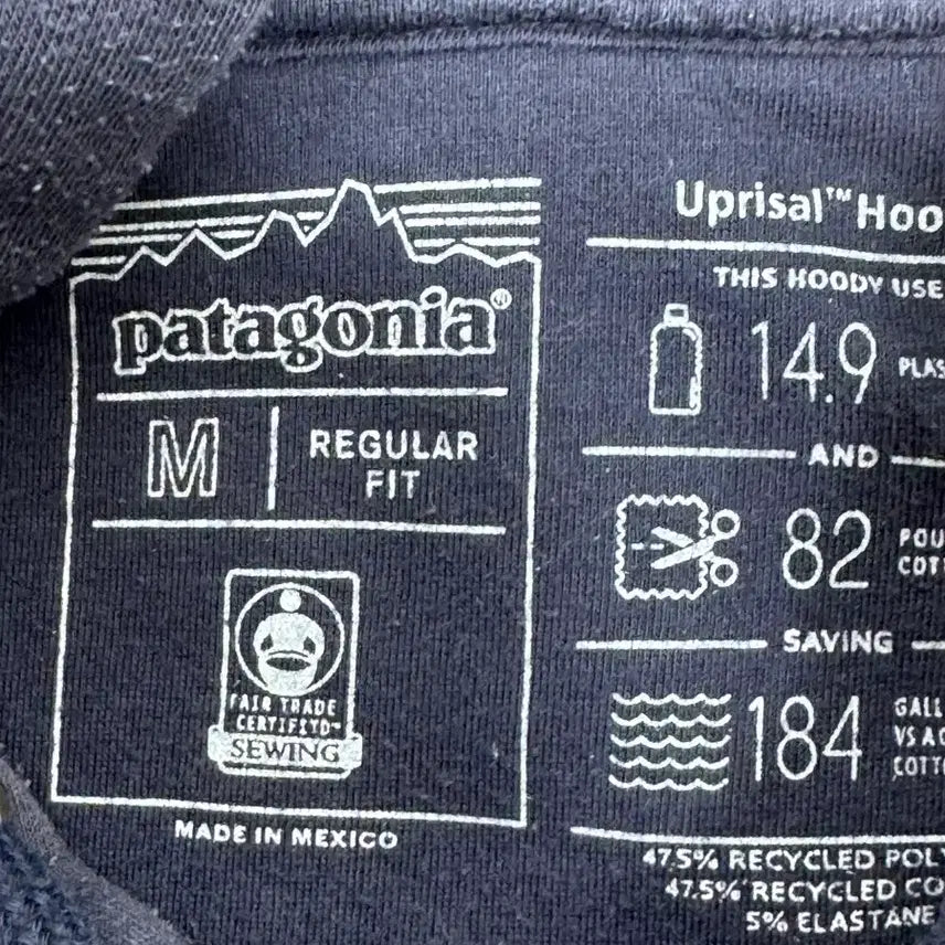 [BUNJANG] Patagonia Logo Hoodie Navy M / 파타고니아 로고 후드티 네이비 M