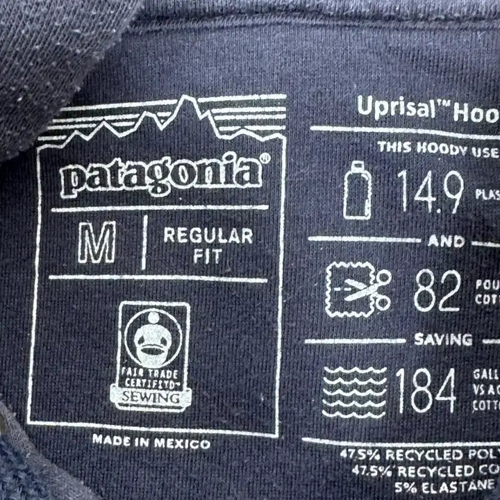 [BUNJANG] Patagonia Logo Hoodie Navy M / 파타고니아 로고 후드티 네이비 M