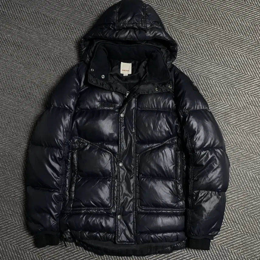 [BUNJANG] DIESEL Archive Duck Down Glossy Padded Jumper M(L) / DIESEL 디젤 아카이브 덕다운 글로시 패딩 점퍼y 5584