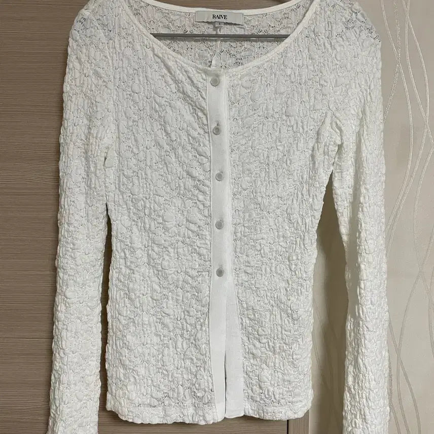 [BUNJANG] RAIVE White Lace Cardigan / RAIVE 레이브 화이트 레이스 가디건