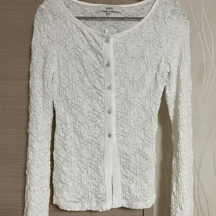 [BUNJANG] RAIVE White Lace Cardigan / RAIVE 레이브 화이트 레이스 가디건